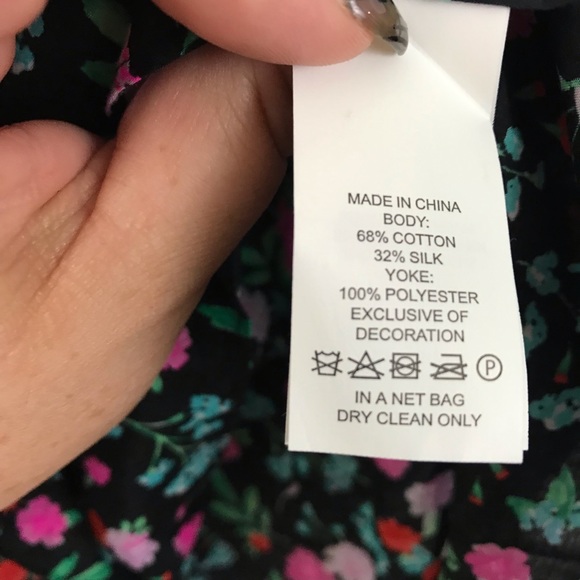 KATE SPADE GREENHOUSE LACE YOKE TOP XS - Picture 7 of 8